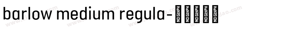 barlow medium regula字体转换